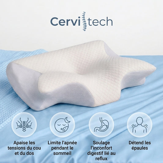 CerviTech™ - Coussin anti douleur cervicale